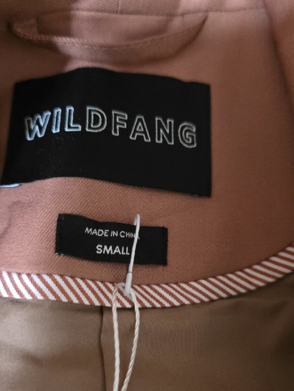 Wildfang Mauve Pink Blazer with Neon Trim - Picture 9 of 10